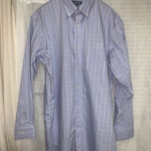 Mens Shirt Lands End Long Sleeve 15.5-32